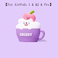 Cute Cherry Fraise Ice cream | Airpod Case | Silicone Case for Apple AirPods 1, 2, Pro Cosplay